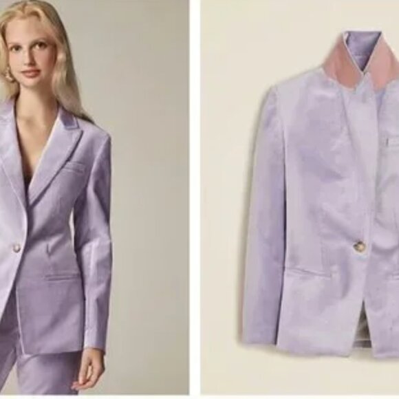 NWT Gorgeous J. Crew hazy lilac Blazer. Size 6. - Picture 1 of 5